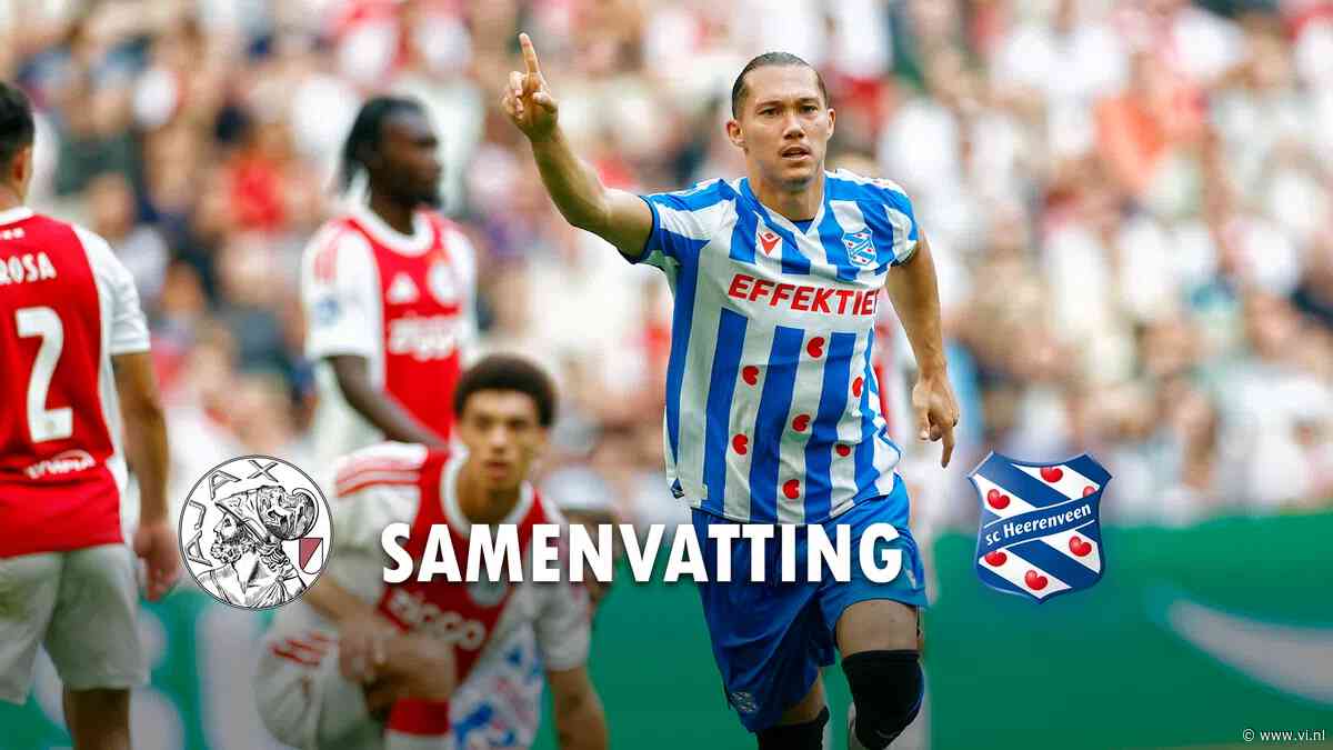 Samenvatting: Ajax zakt ver weg en laat Heerenveen punt pakken in Arena