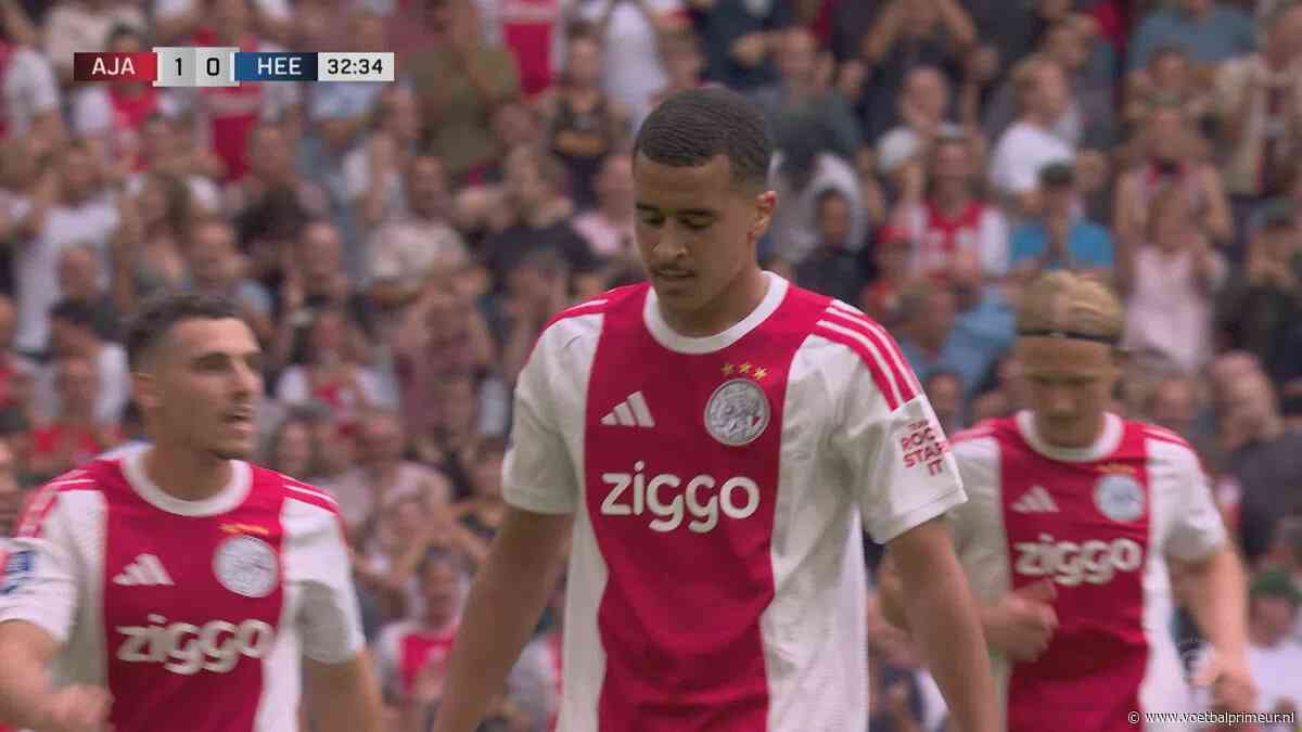 Schitterend: Ajax-talent Ouazane maakt op prachtige wijze eerste Eredivisie-goal