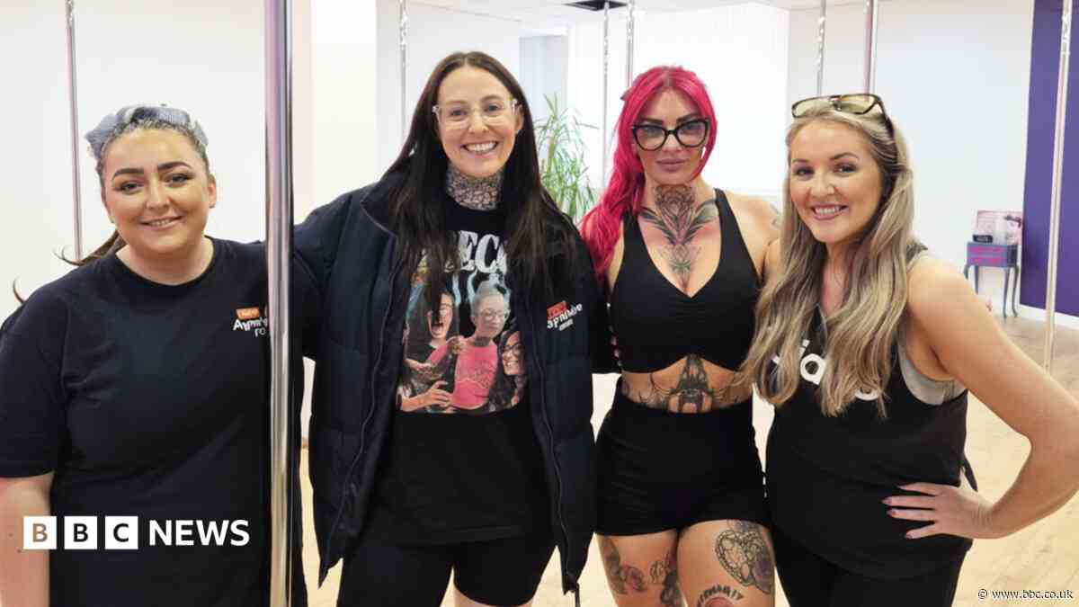 Pole position? These women are set to scale a 25ft greasy pole - to win a prize ham