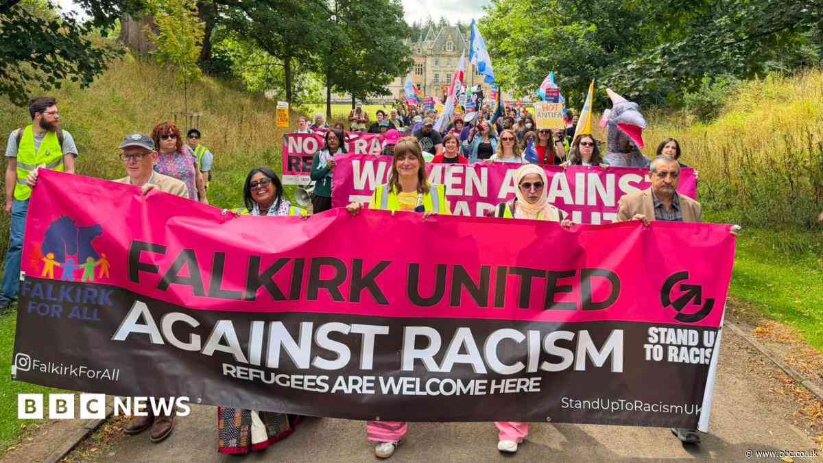Demonstrations held a year after first protests at asylum seekers hotel