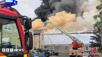 Families had to flee homes as building blaze raged