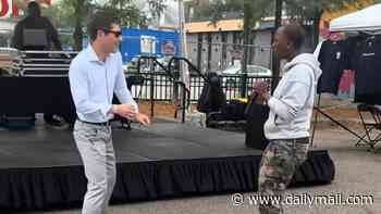Minneapolis mayor is shamed for cringeworthy dancing at state fair... while violent crime rates explode in his city