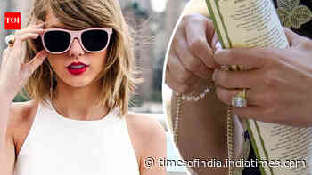Taylor Swift shows off wedding ring at friend's nuptials - PICS