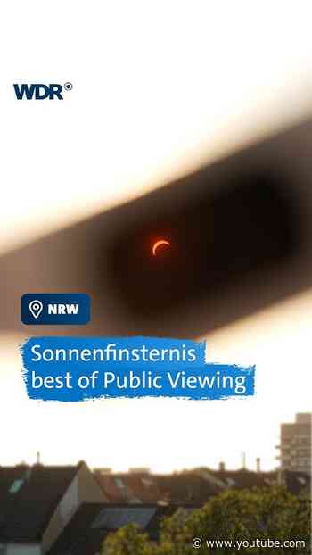 So war die partielle Sonnenfinsternis über NRW | WDR #shorts