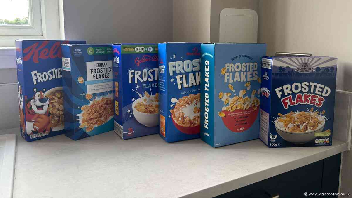 I compared Frosties to Aldi, Lidl, Morrisons, Asda and Tesco versions – one was sweeter and crunchier