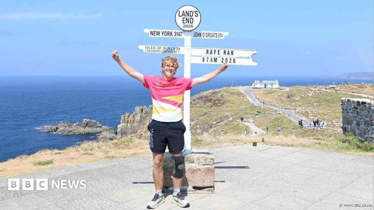 Student runs across UK for brain tumour research
