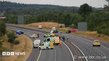Five teenagers dead and four injured after car drives on wrong side of motorway