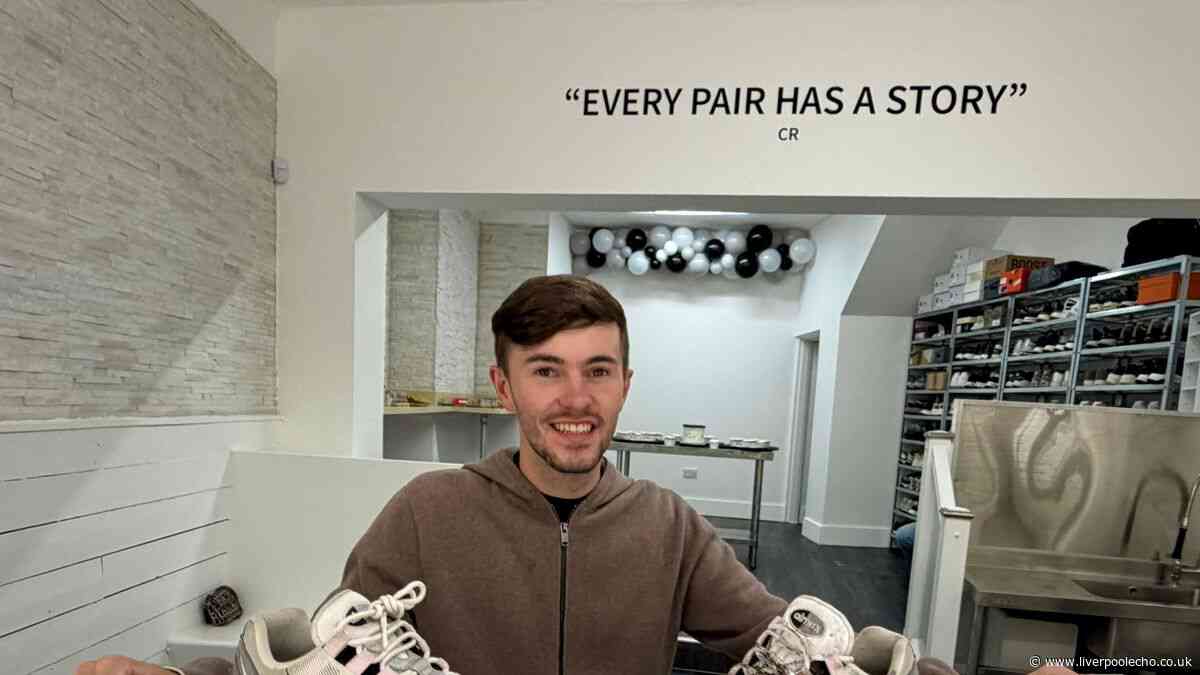Man started cleaning trainers in his bedroom, now he has his own Childwall shop