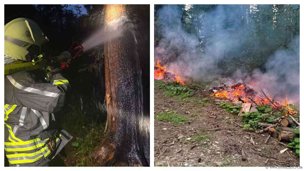 Waldbrand bei Grabenstätt: Großeinsatz für acht Feuerwehren