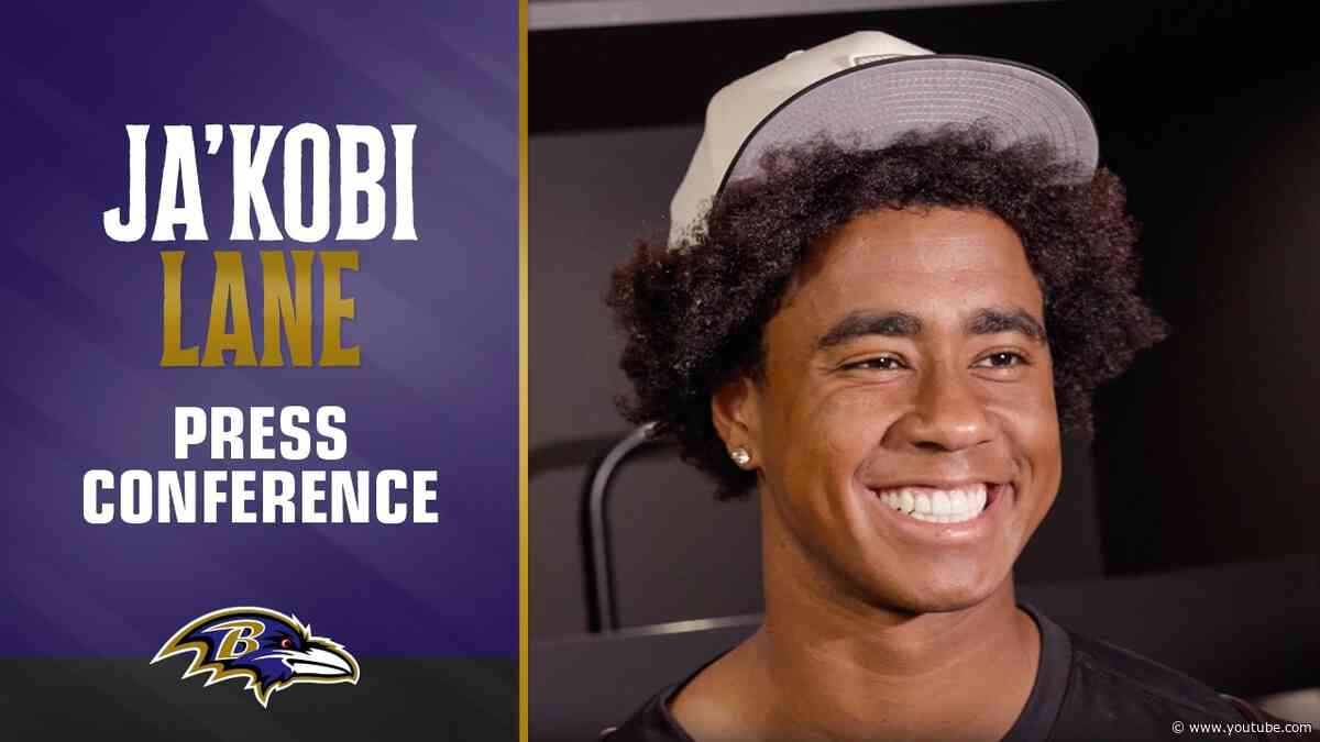 Ja'Kobi Lane Speaks to Reporters After Positive Preseason Debut | Baltimore Ravens