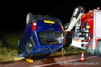 Auto belandt in water, twee inzittenden later gevonden