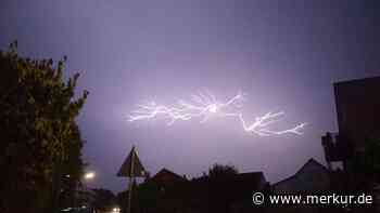 Unwetter, Aquaplaning und Wetterleuchten – Gewitter suchten Norden Bayerns heim
