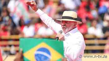 Wahlkampfauftakt in Brasilien: Lula und Bolsonaros Sohn werben um weibliche Wählerschaft
