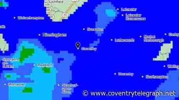 New Met Office weather map shows exactly when large band of rain will hit Coventry
