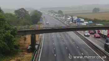 M6 crash - live: Motorway shut down after 'very serious' crash involving three lorries