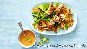 Schnitzelröllchen mit Pestocreme