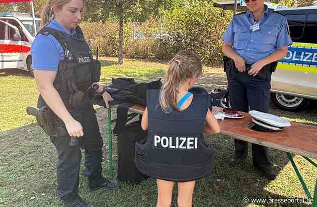 POL-DA: Kelsterbach: Polizei beim DLRG Sommerfest auf der Blaulichtmeile dabei
