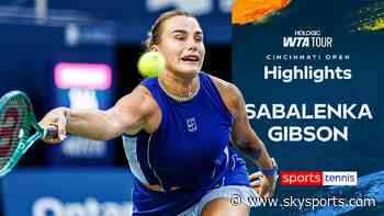 Sabalenka battles through tough conditions to progress in Cincinnati