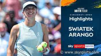 Swiatek eases past Arango with second-set bagel
