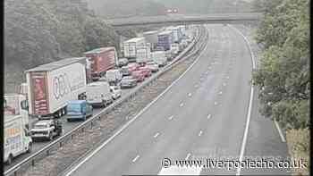 Screens put up on M6 after crash as motorway will remain closed 'into this afternoon'