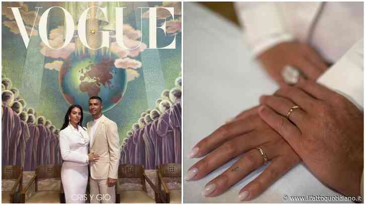 Cristiano Ronaldo e Georgina Rodríguez sposi in salotto: dai look Gucci al diamante da 50 carati e la Madonna di Fatima, i dettagli delle nozze segrete