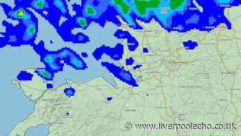 Met Office weather map shows exact time more rain to hit Merseyside