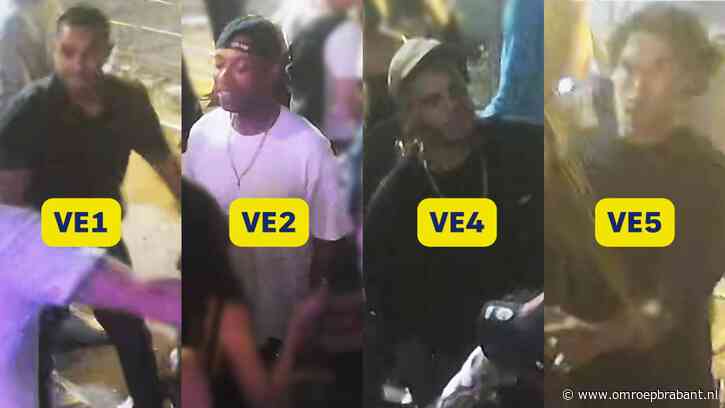 Mishandeling bij Tilburgse nachtclub: politie zoekt deze vier mannen
