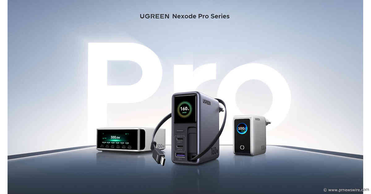 UGREEN lance la série Nexode Pro en Europe : une nouvelle génération de chargeurs intelligents tout-en-un avec écran