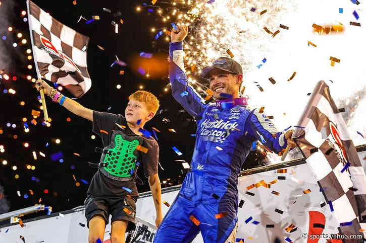 Aided by Mother Nature, Kyle Larson returns to Iowa to win Knoxville Nationals