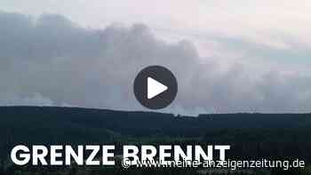Moorbrand in Belgien im Video: Rauchwand zieht Richtung NRW