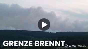 Moorbrand in Belgien im Video: Rauchwand zieht Richtung NRW