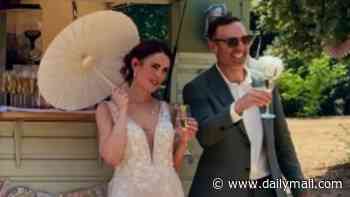 Footballers Wives' star Susie Amy is married: Actress ties the knot with partner of eight years in surprise countryside wedding