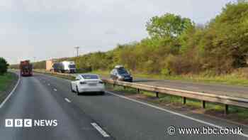 Three-car crash to keep A1 shut into evening