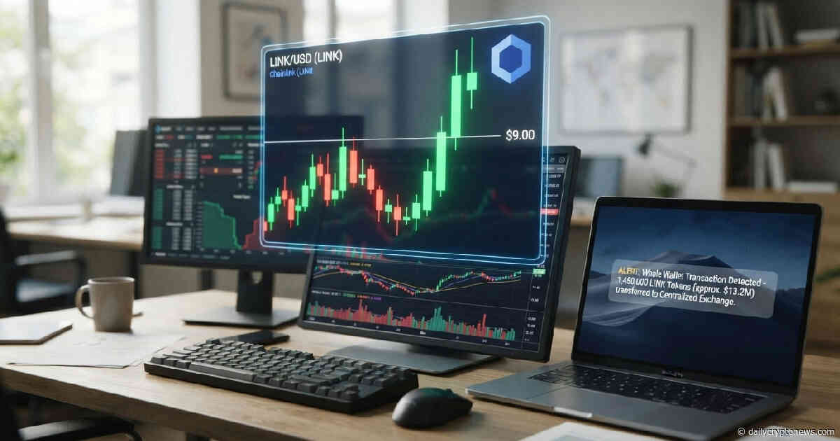 Chainlink price momentum defends $9 support as massive whale transfers test rally