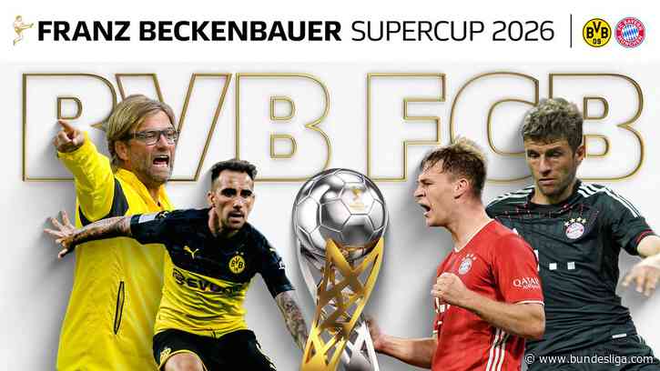 Alle Duelle zwischen Bayern und Dortmund im Supercup