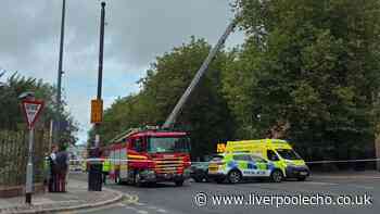 Liverpool city centre road cordoned off after man falls from height