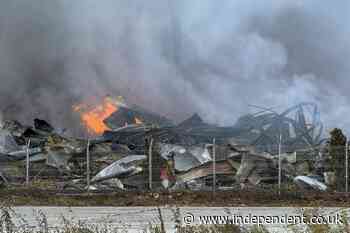 Huge inferno engulfs ‘Russian Amazon’ Wildberries after Ukraine’s largest ever drone strike