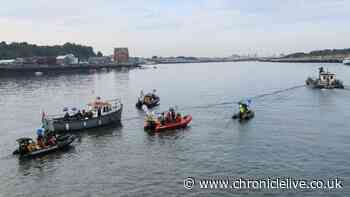 Northumbria Maritime Volunteer Service joins nurdle clean-up operation in River Tyne