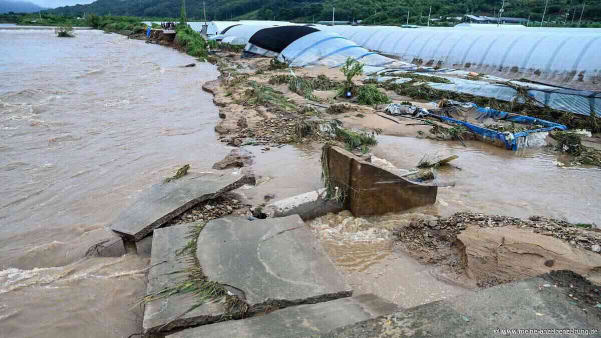 Klimakrise in Ostasien: Historische Regenfälle lösen tödlichen Erdrutsch in Südkorea aus