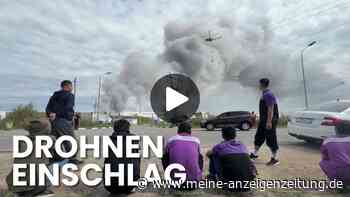 Moskau unter Beschuss: Großbrand bei Wildberries im Video