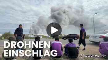 Moskau unter Beschuss: Großbrand bei Wildberries im Video