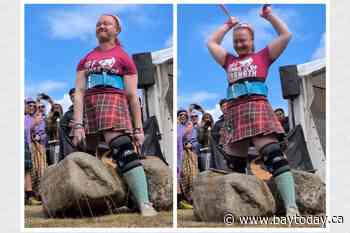 'Your body is like, please stop doing this': Miltonian becomes first Canadian woman to lift historic Dinnie Stones