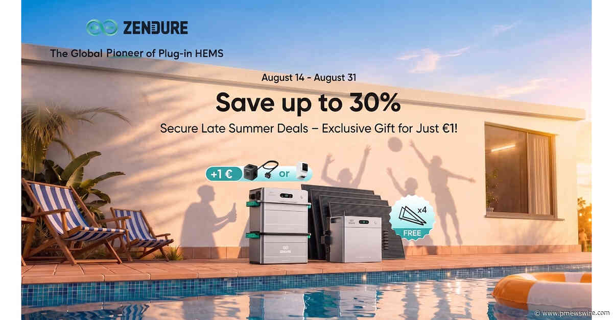 Zendure startet Sunshine Sale in Deutschland: Bis zu 518 € Rabatt auf smarte SolarFlow-Speichersysteme