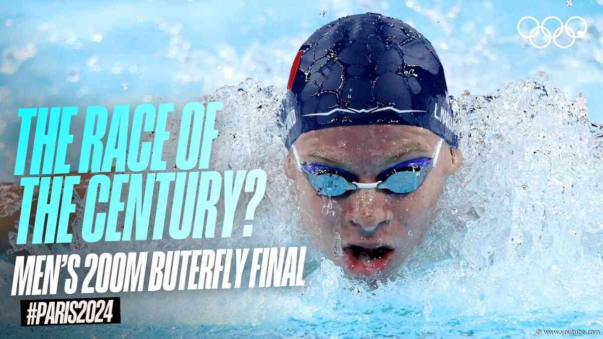 The RACE of the Century? 🇫🇷 Marchand vs. Milak | Men's 200m Butterfly Final | Paris 2024