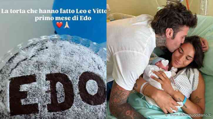 Fedez festeggia il primo mese del figlio Edoardo: il regalo di Leone e Vittoria per il fratellino