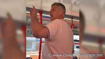 Moment thug hurls vile abuse at man on Coventry bus and shouts 'you are a terrorist'