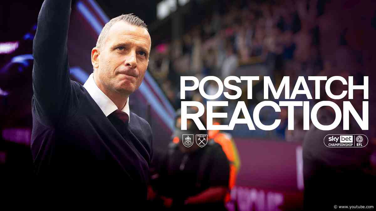 Nicky Hayen Reacts To Season-Opening Draw | REACTION | Burnley 2-2 West Ham United