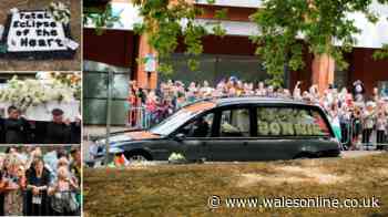 Bonnie Tyler's funeral procession as fans in Swansea and her home village say their final goodbye