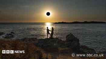'We're over the Moon' after eclipse engagement