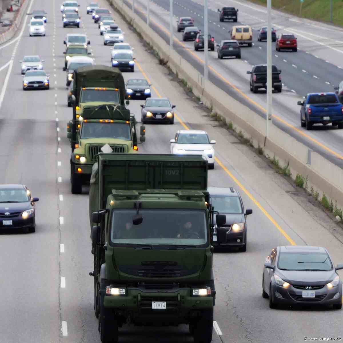 Canadian army convoy to travel through Sault Ste. Marie